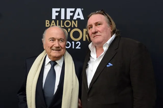 Depardieu et les artistes du foot