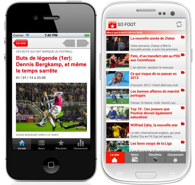 Les apps mobiles SO FOOT sont disponibles