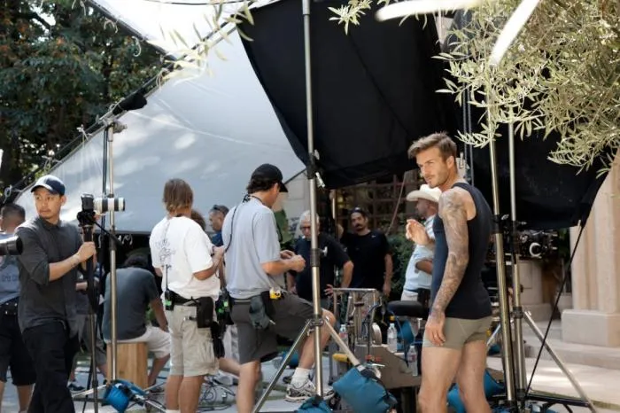 Photo : Beckham en calbut