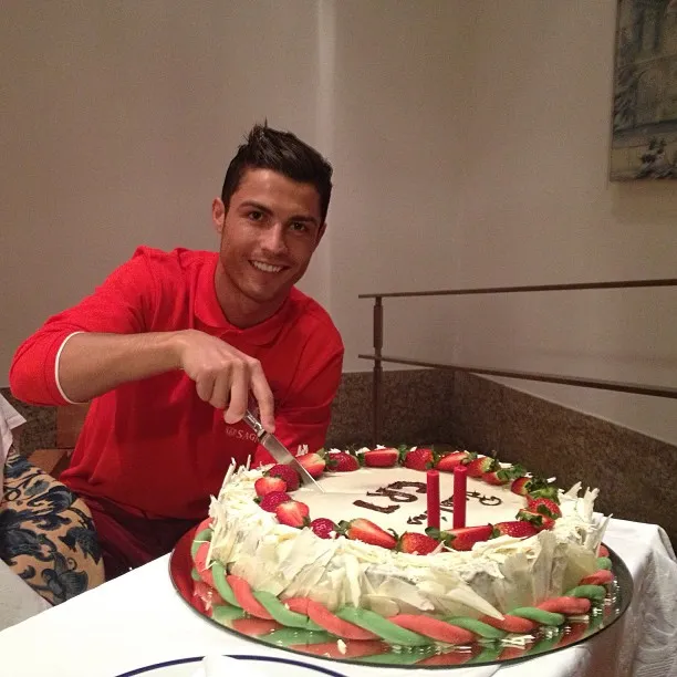 Photo : Le gâteau de Cristiano