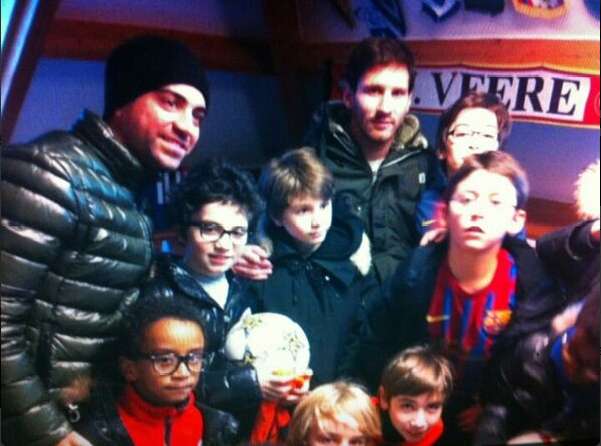 Photo : Messi et Xavi à Neuilly