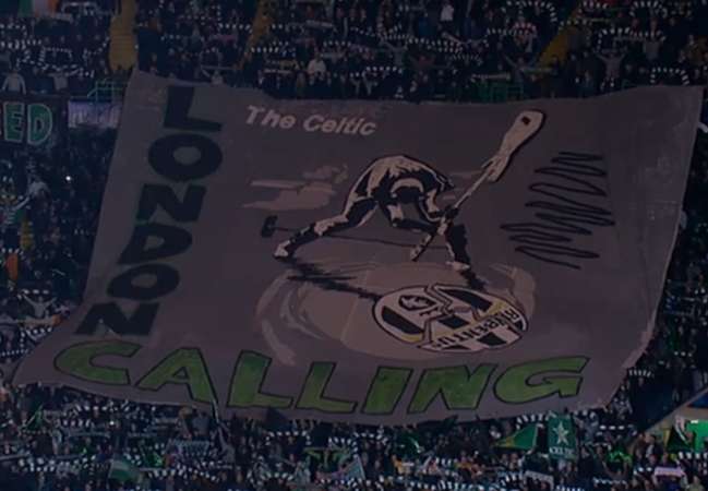 Photo : la superbe bannière du Celtic