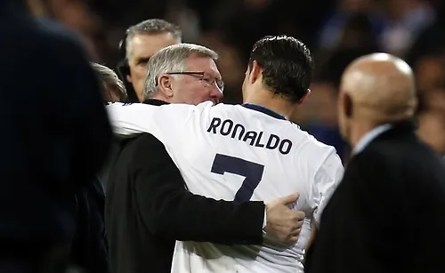 Photo : le câlin Ronaldo/Ferguson