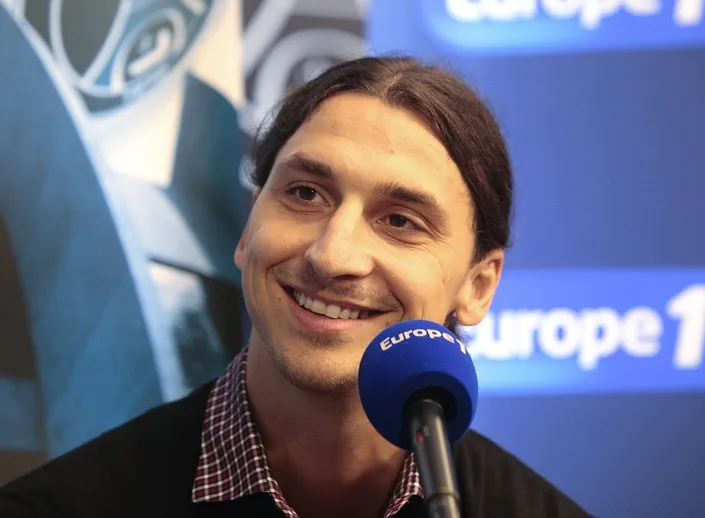 Photo : la gueule de Zlatan sur Europe 1