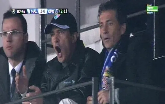 Photo : Banderas, supporter de Malaga