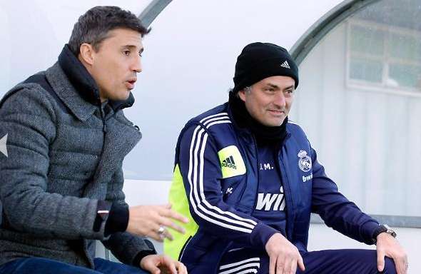 Photo: Crespo, en visite à Madrid