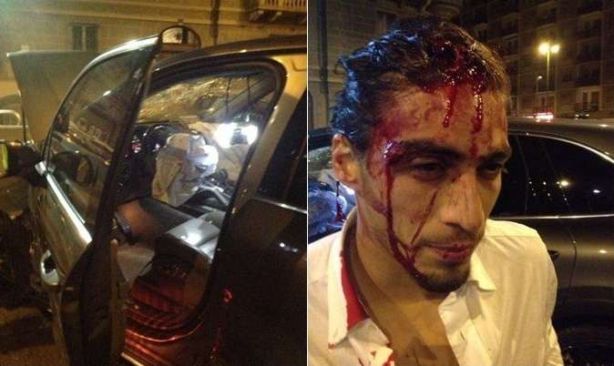 Photo: La gueule en sang de Caceres