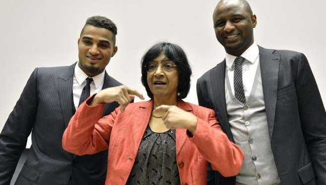 Photo: Boateng et Vieira à l&rsquo;ONU