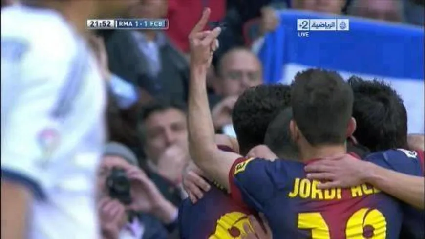 Photo: Le geste de Jordi Alba
