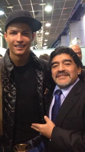 Photo: CR7 le lascar et Maradona