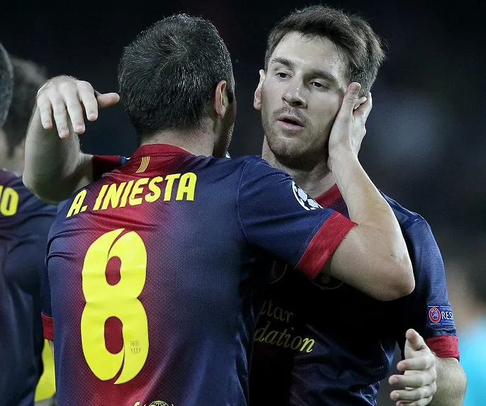 Iniesta : «<span style="font-size:50%">&nbsp;</span>Une certaine Messi-dépendance<span style="font-size:50%">&nbsp;</span>»