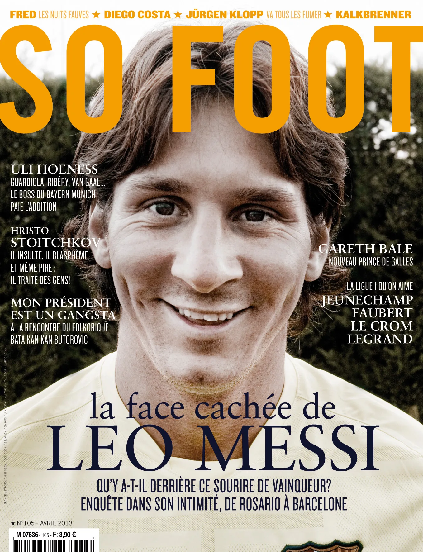 SO FOOT – #105 – LIONEL MESSI - SO FOOT - N°105 - EN KIOSQUE - LE 8 AVRIL -  1er Avr. 2013 - SO FOOT.com