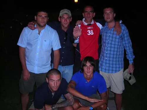Photo : Di Canio, bras tendu