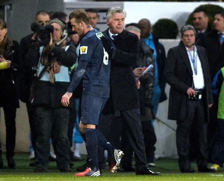 Ancelotti et «<span style="font-size:50%"> </span>l’injustice<span style="font-size:50%"> </span>» Beckham