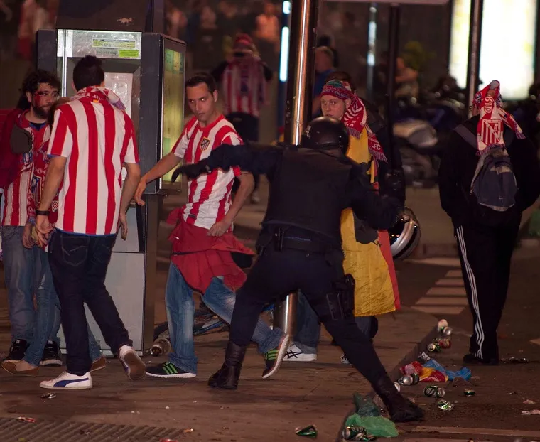 Des affrontements à Madrid