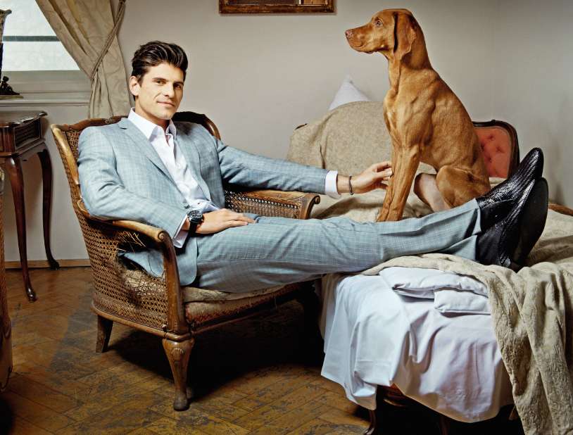 Photo : Mario Gomez en Hugo Boss
