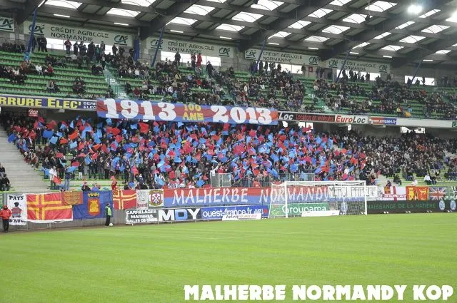 Centenaire du SM Caen : Le tifo