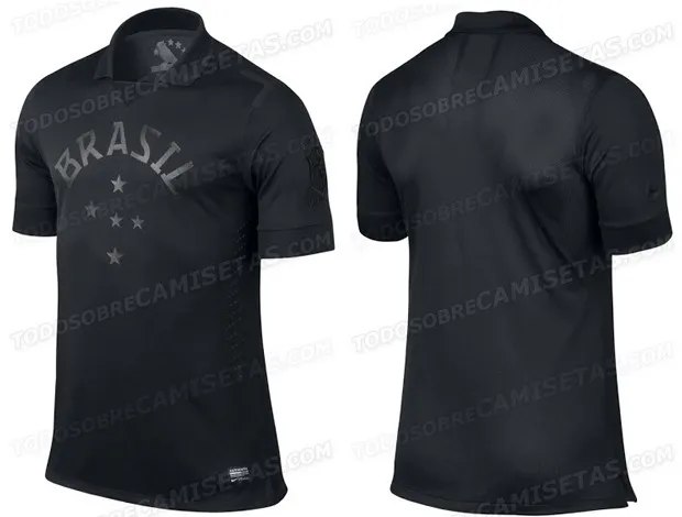 Photo : Le maillot noir du Brésil