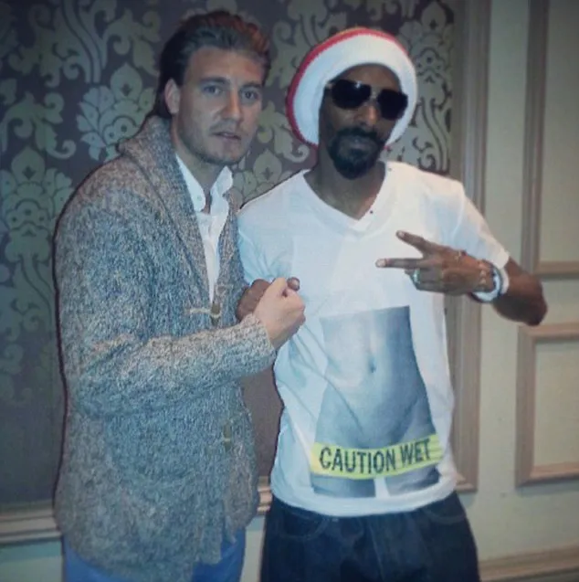 Photo : Bendtner et Snoop Dogg