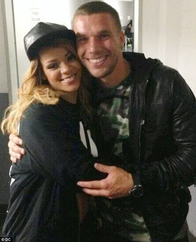 Photo : Podolski et Rihanna