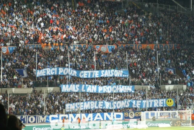 Photo: Les fans marseillais veulent le titre