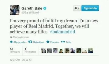 Photo : le mystérieux tweet de Gareth Bale