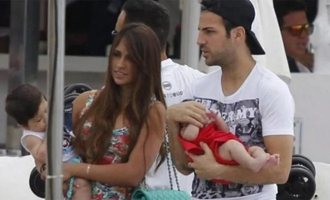 Photo : Fabregas et la copine de Messi