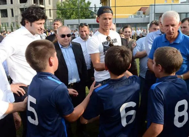 Photo : Cristiano Ronaldo en Géorgie