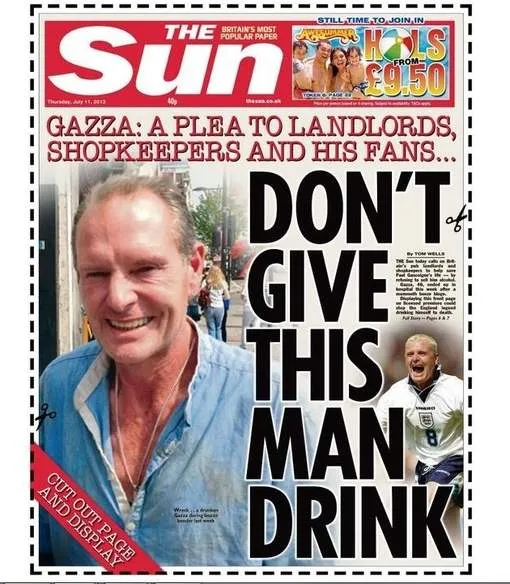 Photo : The Sun à la rescousse de Gazza