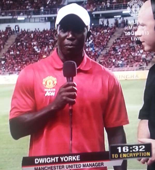 Photo : Dwight Yorke, nouveau coach de MU