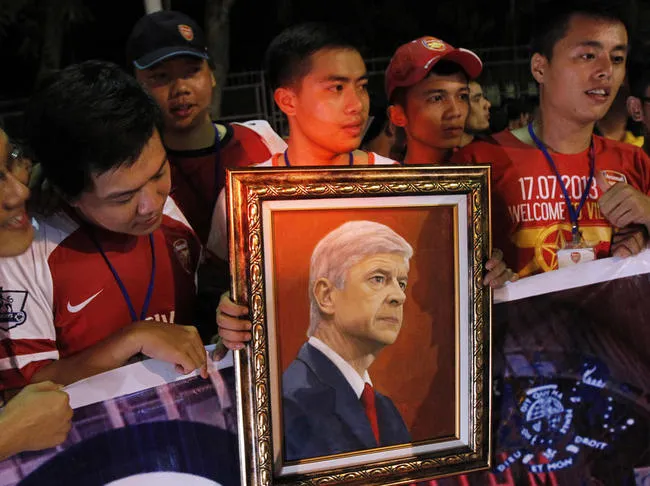 Photo : les fans vietnamiens de Wenger