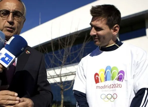 Photo : Messi supporter madrilène