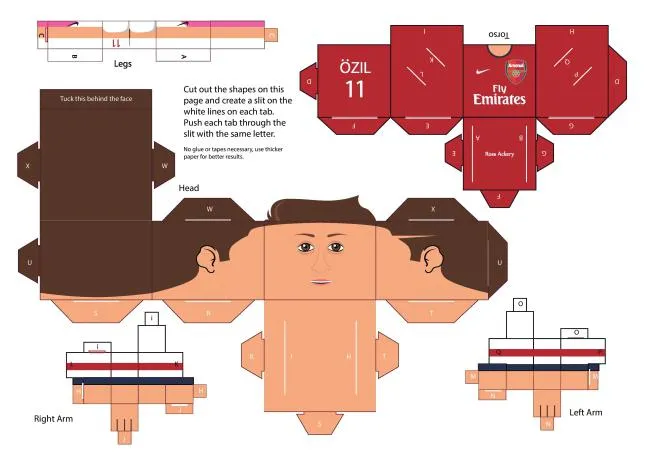 Photo : Özil, joueur en carton