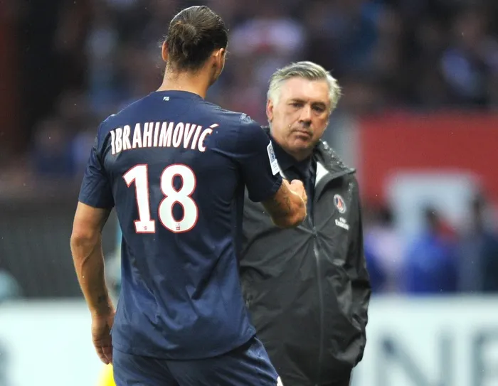 Zlatan et papa Ancelotti