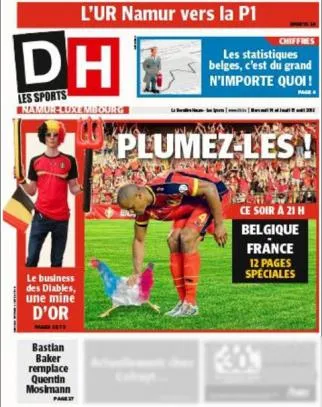 Photo: La Belgique veut  «<span style="font-size:50%">&nbsp;</span>plumer<span style="font-size:50%">&nbsp;</span>» les Bleus