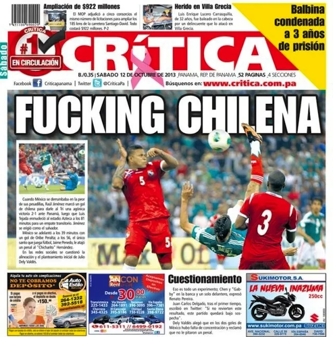 Photo : le «<span style="font-size:50%">&nbsp;</span>putain<span style="font-size:50%">&nbsp;</span>» de retourné mexicain