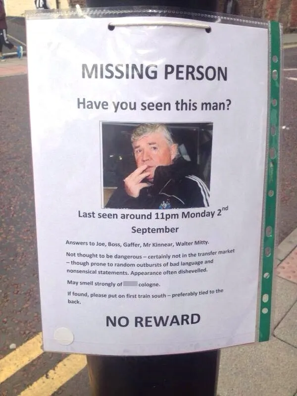 Photo : « Perdu directeur sportif »