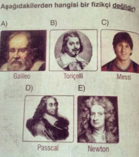 Photo: Messi dans les livres de Physique