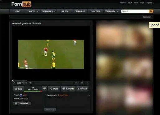 Photo: Arsenal sur Pornhub