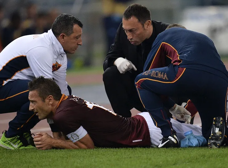 Totti pourrait être absent un mois