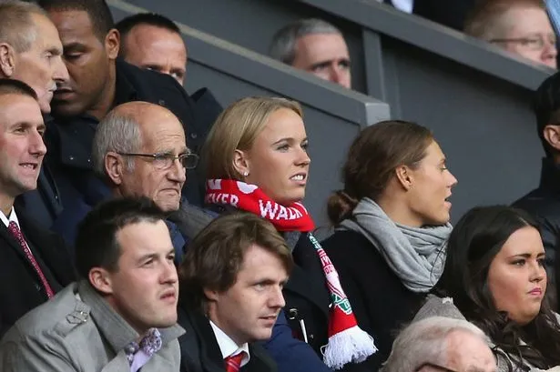 Photo : Wozniacki fan de Liverpool