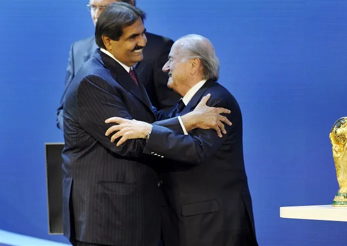 Sepp Blatter à la rencontre du cheikh