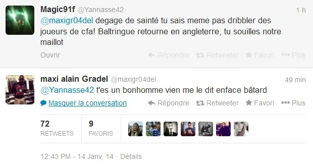 Photo : insulté sur Twitter, Gradel dérape