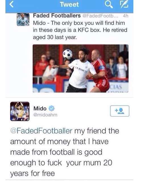 Photo : Mido se fâche sur Twitter