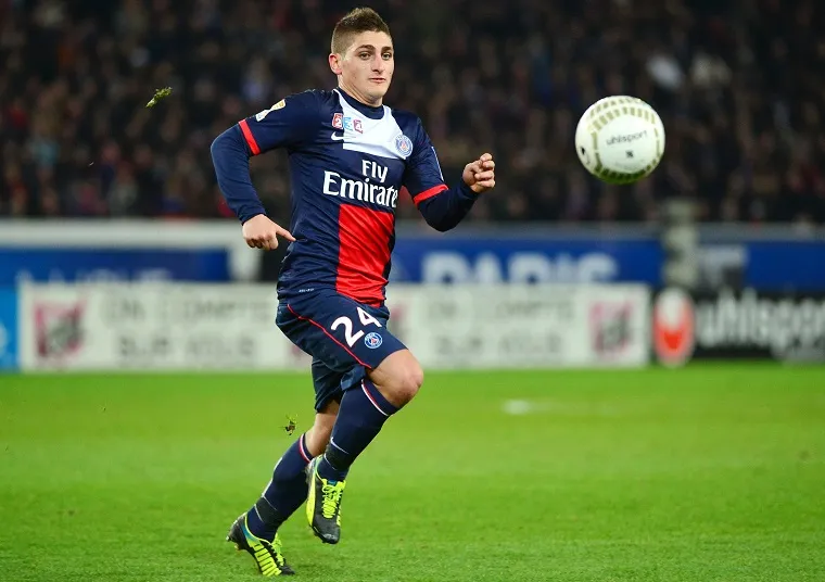 Verratti : «<span style="font-size:50%">&nbsp;</span>Superbe de jouer avec Pirlo<span style="font-size:50%">&nbsp;</span>»