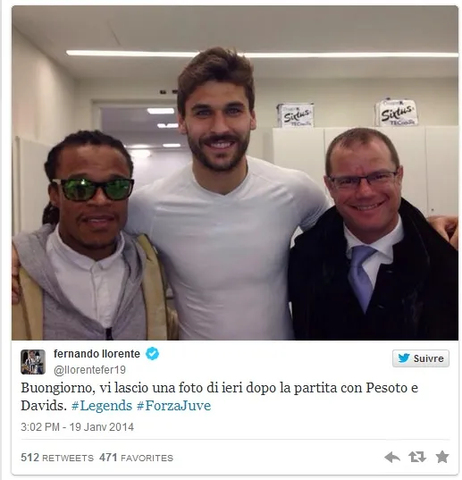 Photo : Llorente bien entouré