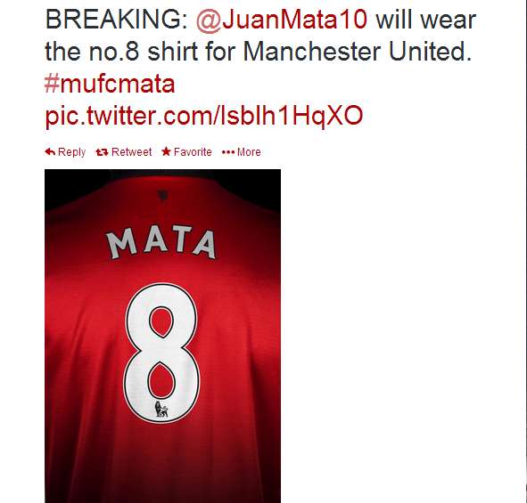 Photo : Mata ne portera pas le 7