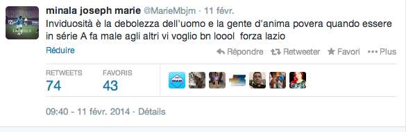 Photo : Minala se défend