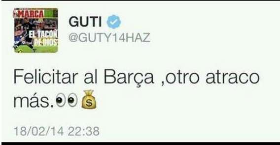 Photo : Guti et les voleurs du Barça