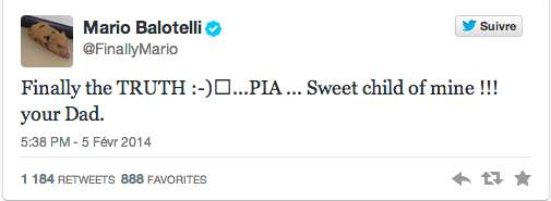 Photo : Balotelli est aussi papa